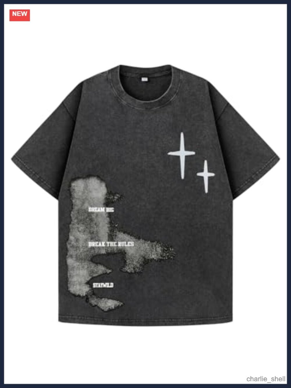 Oversized Graphic Tee Y2K Vintage Streetwear Shirt Men